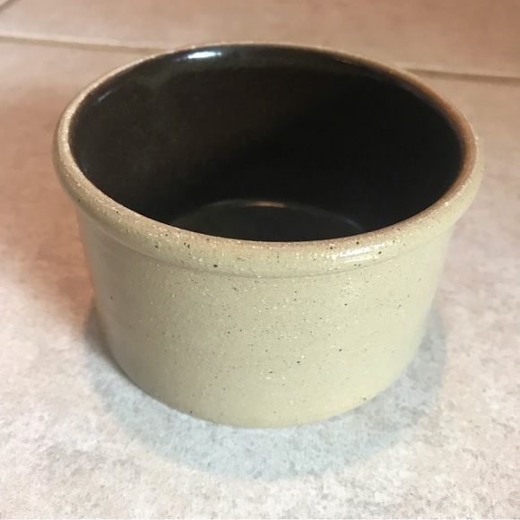 Conner Prairie Mini Ramekin Crock Pottery Blue Heart EUC Collectible Antique Fun - Picture 7 of 10